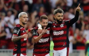 Arrascaeta, Everton Ribeiro e Gabigol
