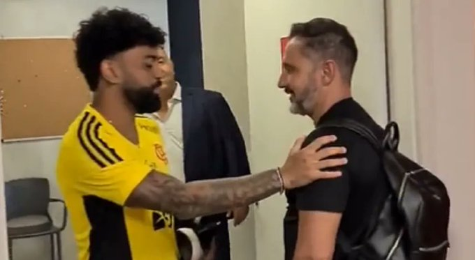 Gabigol e Vítor Pereira