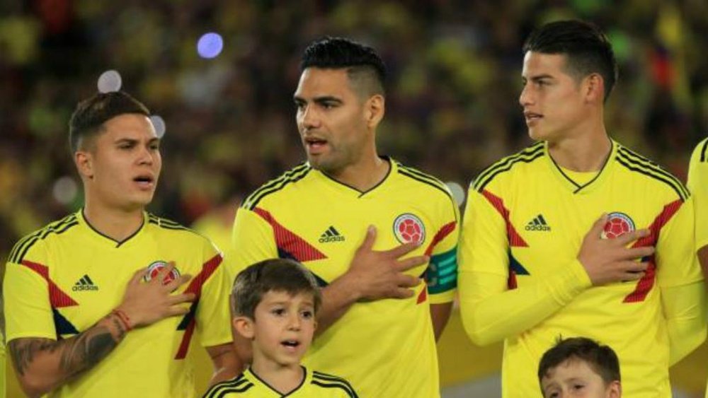 Juan Quintero, Falcão Garcia e James Rodríguez