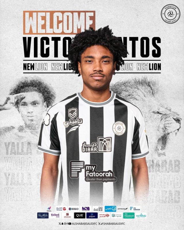 Vitinho é anunciado pelo Al Shabab (Foto: Divulgação/Al Shabab)