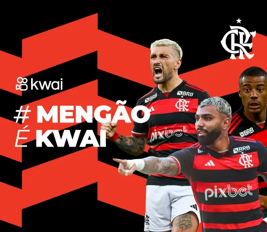 Flamengo anunciou Kwai como novo patrocinador das mangas da camisa (Foto: Divulgação / Flamengo)