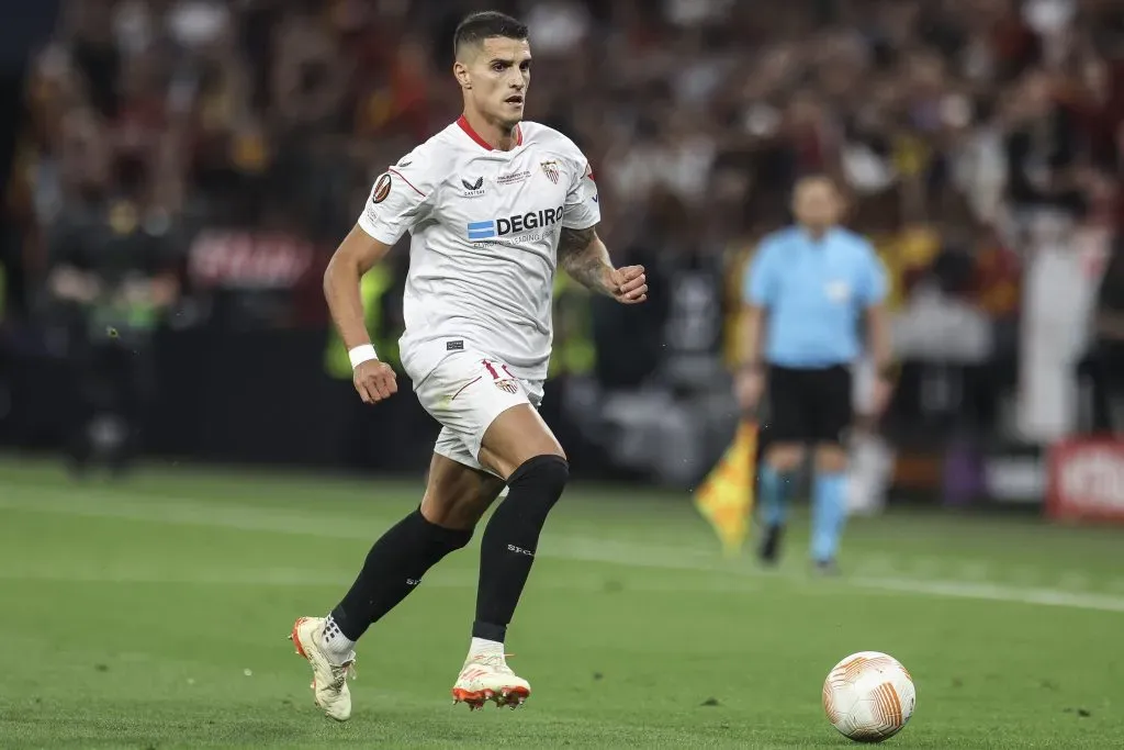 Lamela pelo Sevilla. (Foto by Maja Hitij/Getty Images)

