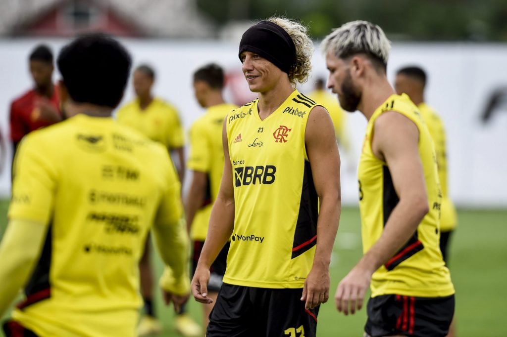 David Luiz acabou perdendo uma vaga entre os titulares com a chegada de Tite. Foto: Marcelo Cortes / Flamengo