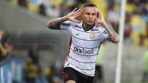 Everton Cebolinha comemora gol no Fla-Flu Alexandre Durao/Zimel Press/Gazeta Press