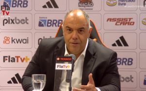 Foto: Reprodução / FlaTV - Marcos Braz faz revelação sobre Claudinho no Flamengo
