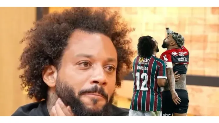 Marcelo fala o que pensa sobre Gabigol Fotos: Reprodução/Podcast e Wagner Meier/Getty Images