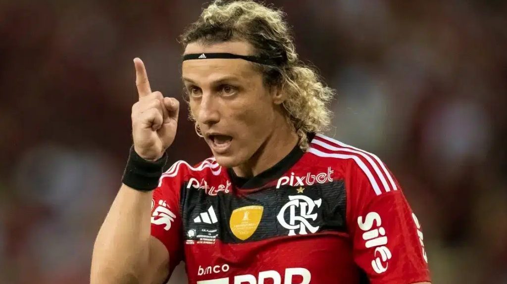 Foto: Marcelo Corte / Flamengo - David Luiz mandou a real após classificação do Rubro-Negro na Libertadores