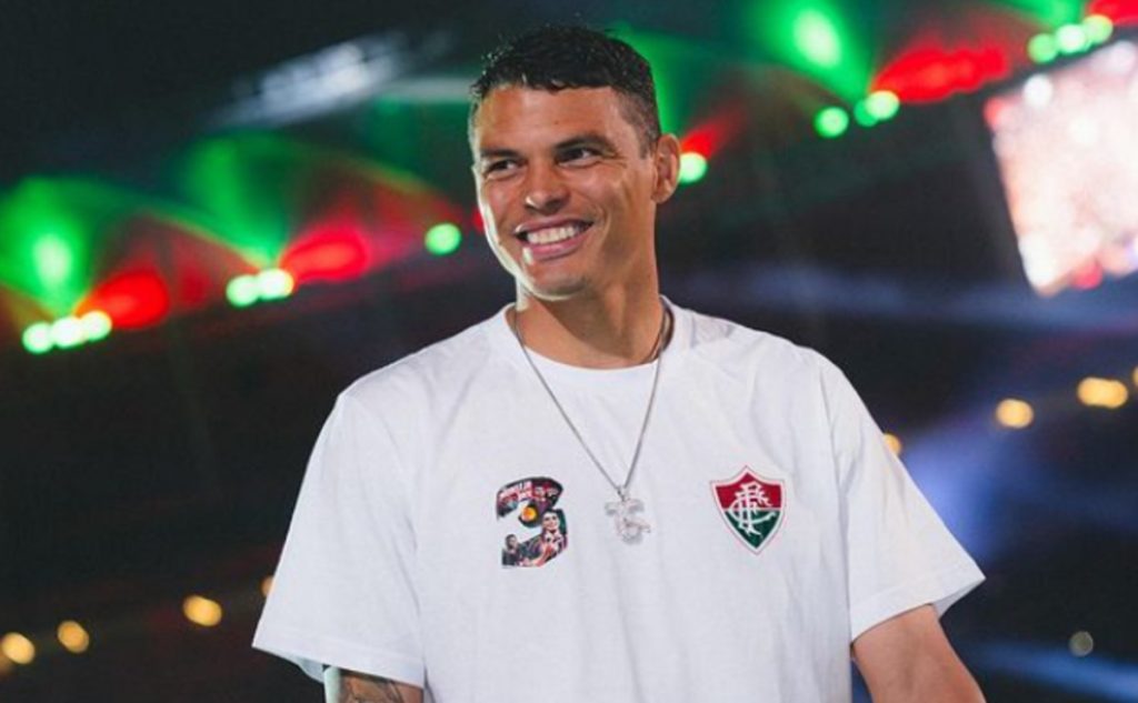 Foto: Reprodução/Instagram @thiagosilva - Thiago Silva não esqueceu no Flamengo nem na sua festa de chegada no Fluminense