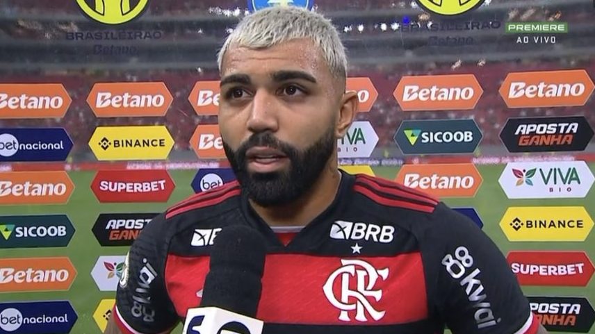 Foto: Reprodução / Premiere - Gabigol foi determinante no Flamengo e abriu o jogo sobre futuro