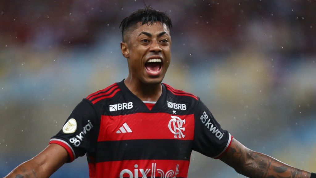 Foto: Gilvan de Souza / Flamengo - Bruno Henrique marca no jogo de ida da Copa do Brasil