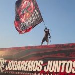 Foto: Reprodução / Redes Sociais - Torcida do Flamengo fez AeroFla para dar apoio a torcida na Libertadores