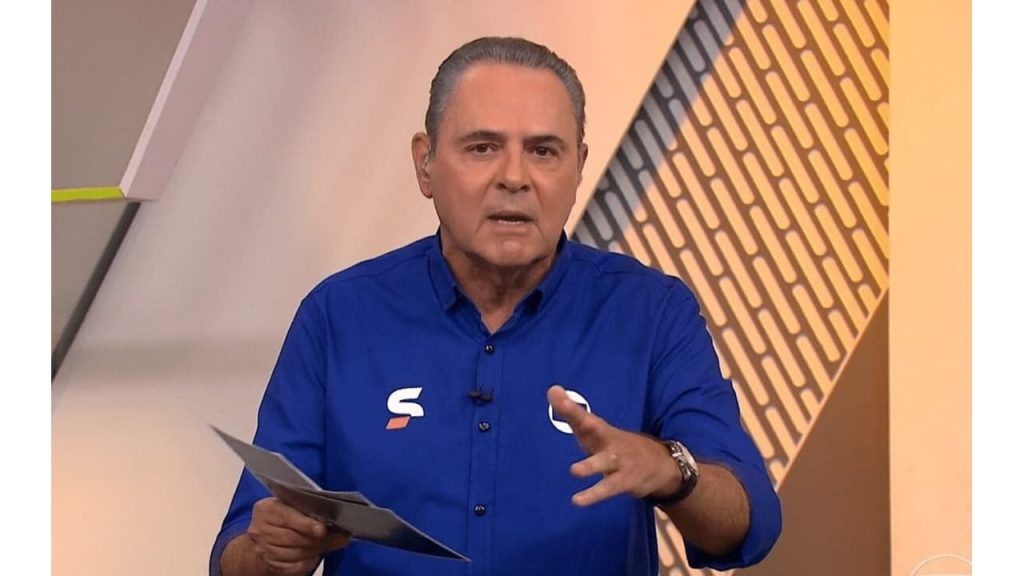 Foto: Reprodução / SporTV - Luís Roberto é alvo de crítica de torcedores do Flamengo