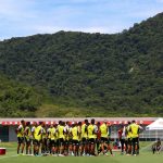 Elenco do Flamengo em treino