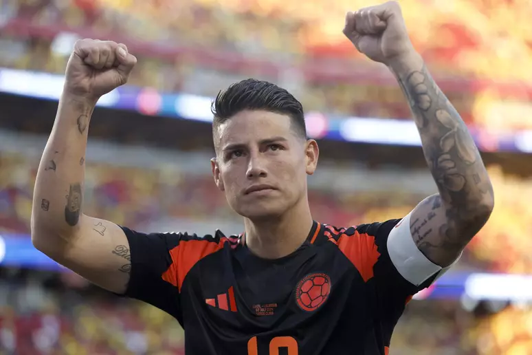 James Rodríguez vai jogar contra o Flamengo