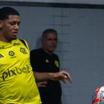 Flamengo em treino. Paula Reis/CRF.